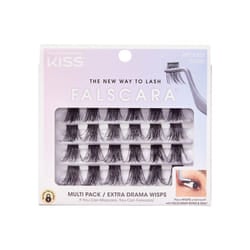 Falscara Wisps Multipack, Style 03, Reusable Featherlight Eyelash Lengthening Wisps Black