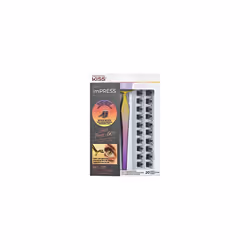 imPRESS Press-On Falsies Eyelash Clusters Kit, Spiky, Black, No Glue Needed, Fuss Free, Invisible Band, Natural, 24