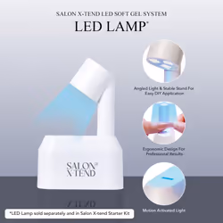 Salon X-tend Glue On Color Nails, Gloria, Light Beige, Medium Size, Almond Shape, 34 Ct.