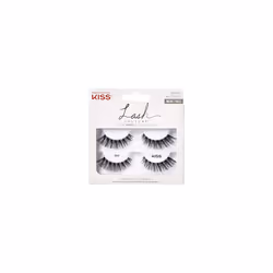 Lash Couture Faux Mink Collection 2 Pairs of False Lashes, Soir, Ultrafine, Tapered, Synthetic Fake Lashes includes Lash Glue