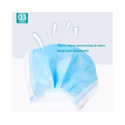 50-Pack Triple Layer Protective Masks 3ply Disposable Face Masks - 50pcs