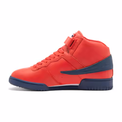 Fila Men's f-13v lea/syn Fashion Sneaker Red Navy/White 9 M US