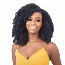 Shake N GO FreeTress Crochet Braids 3X Pre-Fluffed Poppin Twist 16 inch (3-pack  1B)