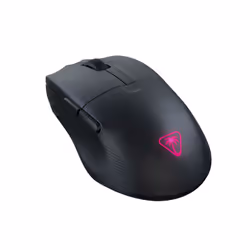 Turtle Beach Pure Air - Ultra-Light Wireless Ergonomic RGB Gaming Mouse, 26K DPI Optical Sensor, 125 hour Battery, Dual Wireless System, TITAN Optical Switches, Bluetooth, RGB Illumination. Semi-translucent Black
