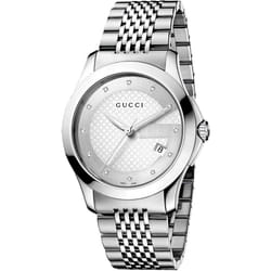 Gucci YA126404 G-Timeless Silver Dial Men's Watch