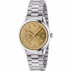Gucci YA1265035 G-Timeless Gold Dial Ladies Watch