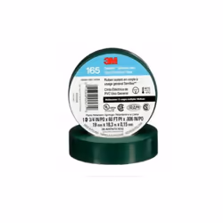 3M 405-076308-92571 0.75 in. x 60 ft. Temflex Vinyl Electrical Tape 165, Green - Case of 100