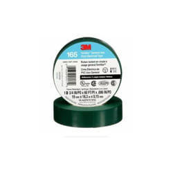 3M 405-076308-92571 0.75 in. x 60 ft. Temflex Vinyl Electrical Tape 165, Green - Case of 100