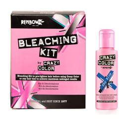 Crazy Color Hair Dye 100ml - Sky Blue and Bleaching Kit