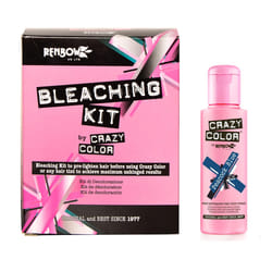 Crazy Color Hair Dye 100ml - Peacock Blue and Bleaching Kit