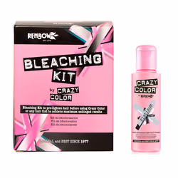 Crazy Color Hair Dye 100ml - Platinum and Bleaching Kit