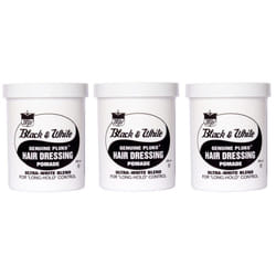 Black & White Genuine Pluko Hair Dressing Pomade 200ml x3