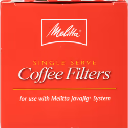 Melitta JavaJig Replacement Single-Serve Paper Coffee Filters  White  60 Count