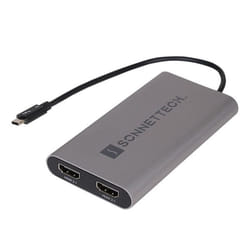 Sonnet TB-DHDMI-21 video cable adapter 0.2 m Thunderbolt 3 2 x HDMI Grey