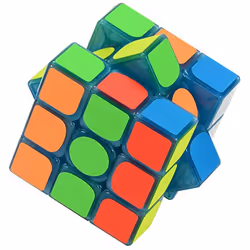 TANCH Blue Fluorescent Speed Cube 3x3x3 Glow in The Dark Luminous Magic Cube Puzzle Toy