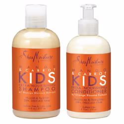 SheaMoisture Mango & Carrot KIDS, Extra-Nourishing, Shampoo and Conditioner, Orange Blossom Extract, Dry, Delicate Hair, 8 fl ...