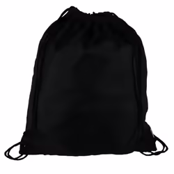 Disney Mickey Mouse Face Drawstring Tote Backpack  Black  One Size