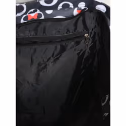 Disney Tote Mickey & Minnie Mouse Icon Polka Dot Print Travel Bag Blac