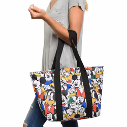 Disney Tote Travel Bag Mickey  Minnie  Donald  Goofy  Pluto Print (Mul