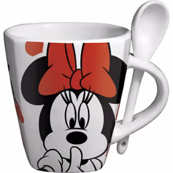 Disney Minnie Mouse Mug with Spoon