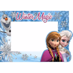 DISNEY FROZEN ELSA  ANNA  AND OLAF WINTER MAGIC PICTURE FRAME