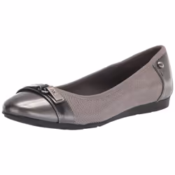 Anne Klein Womens Able Comfortable Ballet Flat  Grey  7 M US