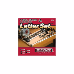 Milescraft 2202 1-1/2 Horizontal Character Template Set FOR Sign making System  Black