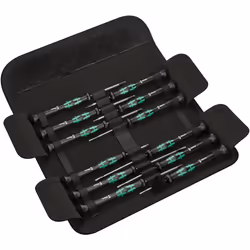 Wera 73675 Kraftform Micro Precision Screwdriver Set, 12 Pieces