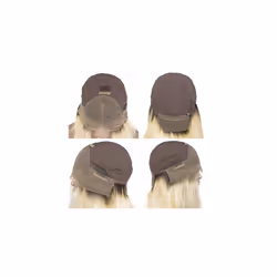 Ombre Blonde HD Lace Wigs Brazilian Virgin Human Hair #1B/613 Dark Roots Bob Wig Glueless Straight 12Inch 180% Density Remy Hair Pre Plucked Bleached