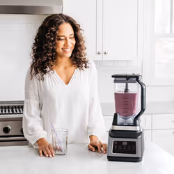 Ninja 3-in-1 Food Processor with Auto-iQ [BN800UK] 1200W, 1.8 L Bowl, 2.1L Jug, 0.7 L Cup, Black/Silver