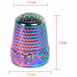 AXEN 4 Pieces Sewing Thimble  Metal Sewing Thimble Finger Protector  A