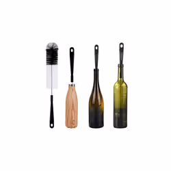 16in Extra Long Black Bottle Cleaning Brush Cleaner for Washing Narrow Neck Beer, Wine, Thermos, Carafe, Yeti, Brewing Bottle ...