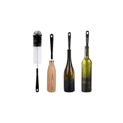 16in Extra Long Black Bottle Cleaning Brush Cleaner for Washing Narrow Neck Beer, Wine, Thermos, Carafe, Yeti, Brewing Bottles