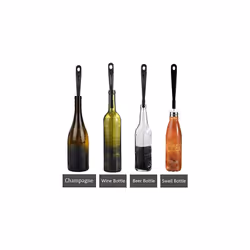 16in Extra Long Black Bottle Cleaning Brush Cleaner for Washing Narrow Neck Beer, Wine, Thermos, Carafe, Yeti, Brewing Bottles