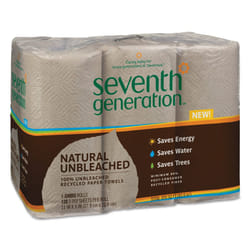 Seventh Generation 13737 Natural Unbleached 100% Recycled Paper Towel Rolls  11"""" x 9""""  Brown (Case of 24)