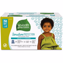 Baby Wipes,White, unscented, 768 Count