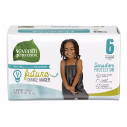 Seventh generation Baby Diapers, Sensitive Protection, Size 6, 17 count