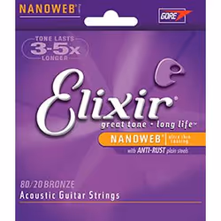 Elixir Strings 11027, Guitar, Steel, Acoustic, 6 pc(s)