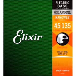 Elixir Strings 14207, Guitar, Steel, Electric/Bass, 5 pc(s)