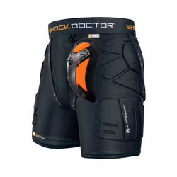 Shock Doctor Boy's Impact & Compression Shorts with Carbon Athletic Cup Moisture Wicking Vented Protection Youth Size