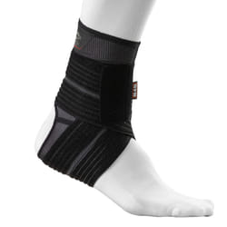 Shock Doctor Ankle Sleeve with Compression Wrap Support Black  Medium