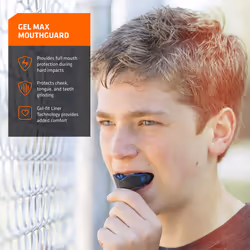 Shock Doctor unisex child Flavored Gel Max Flavor Fusion Mouthguard  L