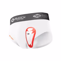 Shock Doctor boys Brief and Protective Cup  White  Small