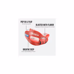 Shock Doctor Kool Aid Lip Guard Mouth Guard - Max Air Flow  Full Mouth Protection Compatible with Braces  Lip Guard  Instant Fit Mouthguard for Footba