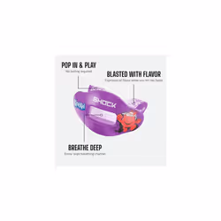 Shock Doctor Kool Aid Lip Guard Mouth Guard - Max Air Flow  Full Mouth Protection Compatible with Braces  Lip Guard  Instant Fit Mouthguard for Footba