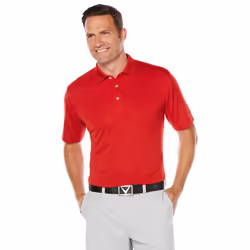 Callaway Men's Short Sleeve Core Performance Golf Polo Shirt with Sun