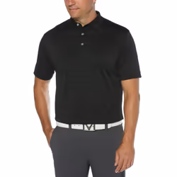 Callaway Men's Short Sleeve Opti-Dri Performance Golf Polo Shirt (Size Small-4X Big & Tall)  Black  X-Large