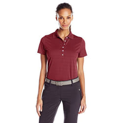 Callaway Women's Golf Short Sleeve Pique Open Mesh Polo Shirt  Zinfandel  Large