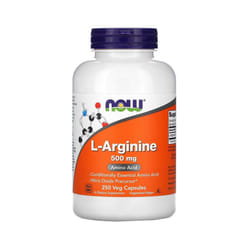Now Foods, L-Arginine, 500 mg, 250 Veg Capsules