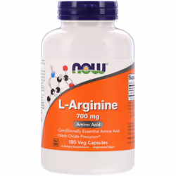 Now Foods, L-Arginine, 700 mg, 180 Veg Capsules